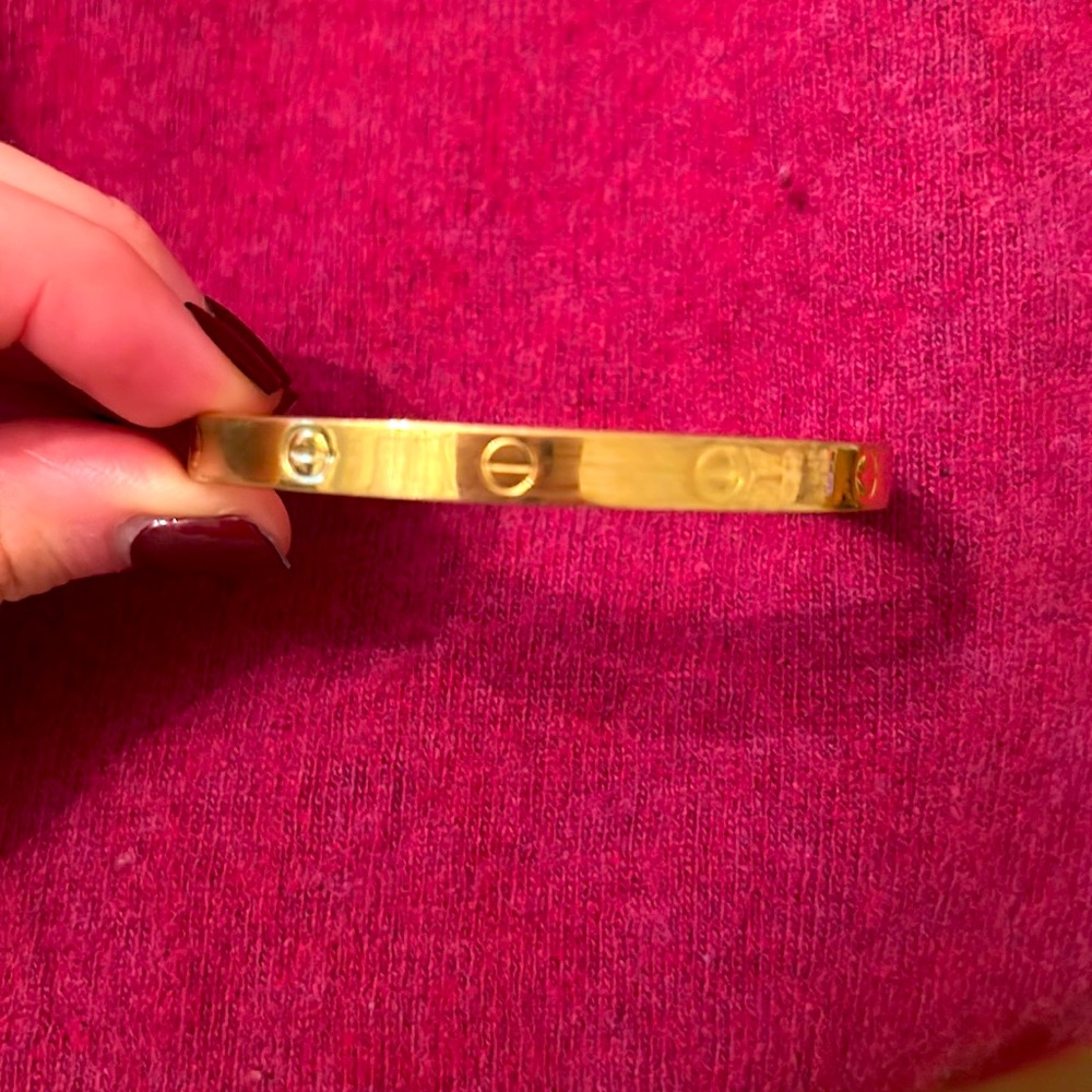Authentic special ed plated Charles Revson Aldo Cipullo Cartier Love Bracelet